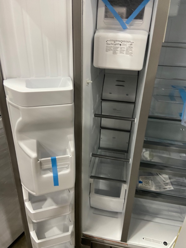 Photo 1 of Whirlpool 21.4-cu ft Side-by-Side Refrigerator with Ice Maker (Fingerprint Resistant Stainless Steel)