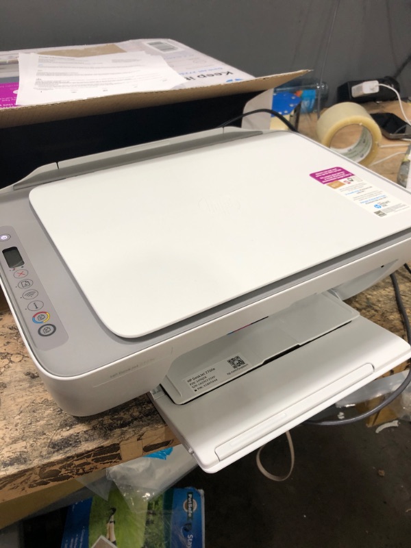Photo 2 of *PARTS ONLY* HP DeskJet 3755 Compact All-in-One Wireless Printer, HP Instant Ink, Works with Alexa - Seagrass Accent (J9V92A)
