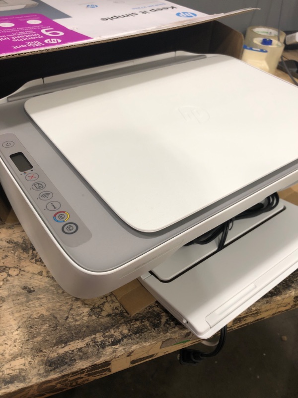 Photo 2 of *PARTS ONLY* HP DeskJet 3755 Compact All-in-One Wireless Printer, HP Instant Ink, Works with Alexa - Seagrass Accent (J9V92A)
