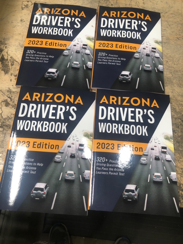 Photo 2 of **BUNDLE OF 4**  Arizona Driver's Workbook: 320+ Practice Driving Questions to Help You Pass the Arizona Learner's Permit Test