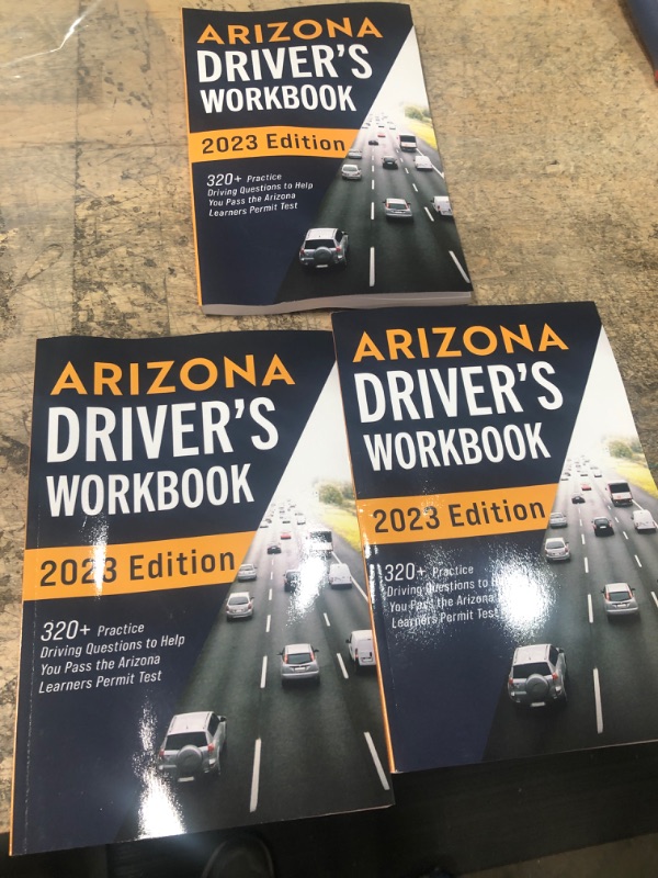 Photo 2 of **BUNDLE OF 3**  Arizona Driver's Workbook: 320+ Practice Driving Questions to Help You Pass the Arizona Learner's Permit Test