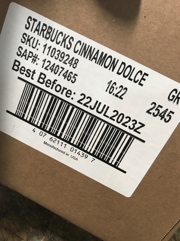 Photo 3 of 6 Pack of Starbucks Flavored Light Roast Ground Coffee  Cinnamon Dolce  No Artificial Flavors  1 bag (11 oz.) Best By 07/22/2023