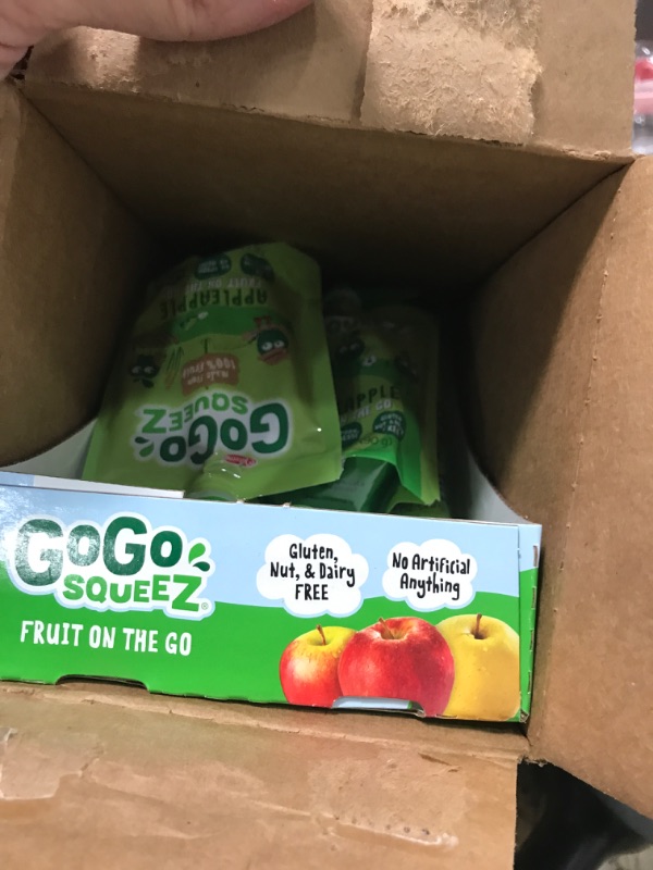 Photo 2 of 18 Pack of GoGo Squeez Applesauce On the Go, Appleapple - 3.2 oz Best By 10/18/2023