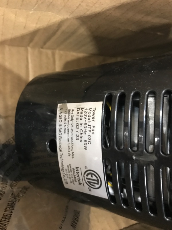 Photo 1 of Uthfy Oscillating Tower Fan with Remote, Electric Standing Tower Fan Floor Fan for Bedroom Indoor Office and Home Use,Quiet Cooling Portable Bladeless Tower Fans, 30 inchs, Black Tower Fan