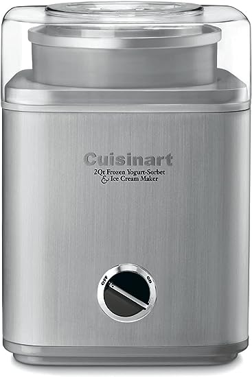 Photo 1 of Ice Cream Maker by Cuisinart, Ice Cream and Frozen Yogurt Machine, 2-Qt. Double-Insulated Freezer Bowl, Silver, ICE30BCP1
