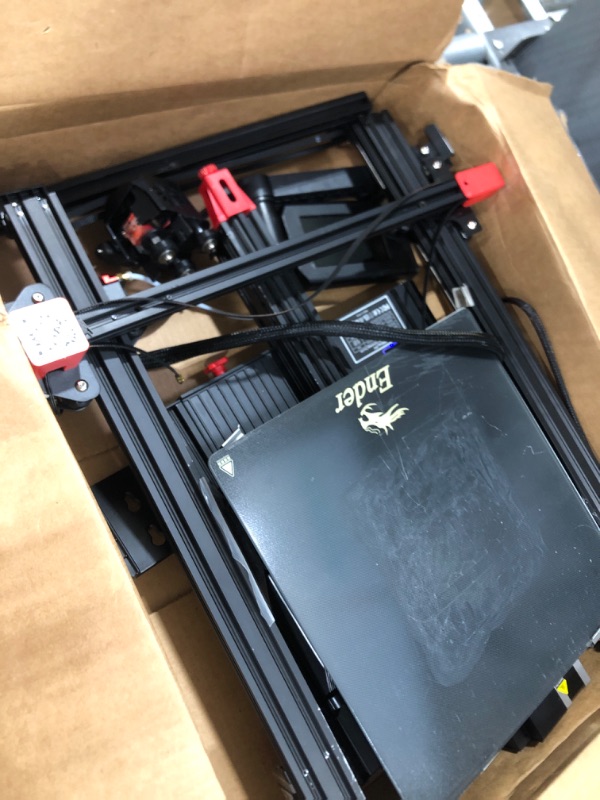 Photo 1 of [READ NOTES]
Creality Ender 3 Max Neo 3D Printer, CR Touch Auto Leveling Bed Dual Z-Axis Full-metal Extruder Silent Mainboard Filament Sensor FDM 3D Printers
