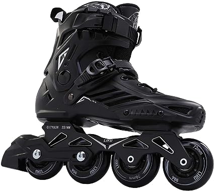 Photo 1 of LIKU Black Professional Inline Skates Unisex 2-5
