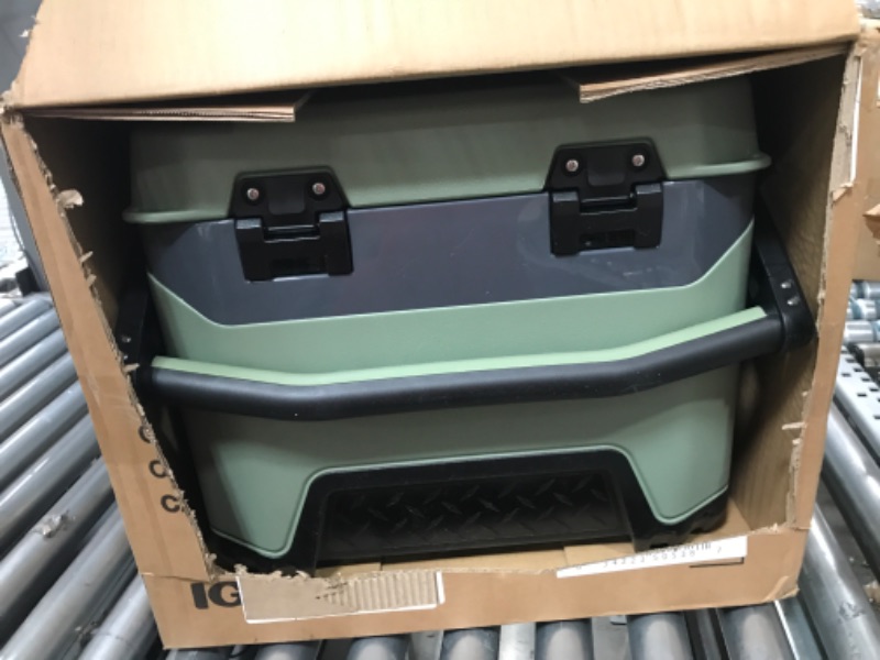 Photo 2 of Igloo Heavy-Duty 25 Qt BMX Ice Chest Cooler with Cool Riser Technology Oil Green Cooler