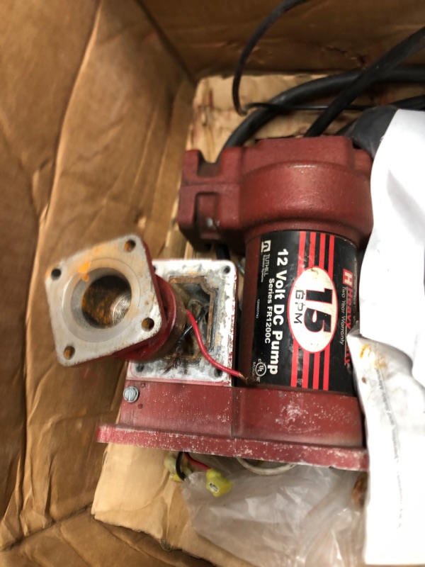 Photo 5 of ** PARTS ONLY *** Fill-Rite FR4210H 12V 20 GPM Fuel Transfer Pump with Discharge Hose & Manual Nozzle | Gasoline, Diesel, Kerosene, Ethanol & Methanol Blends & Biodiesel