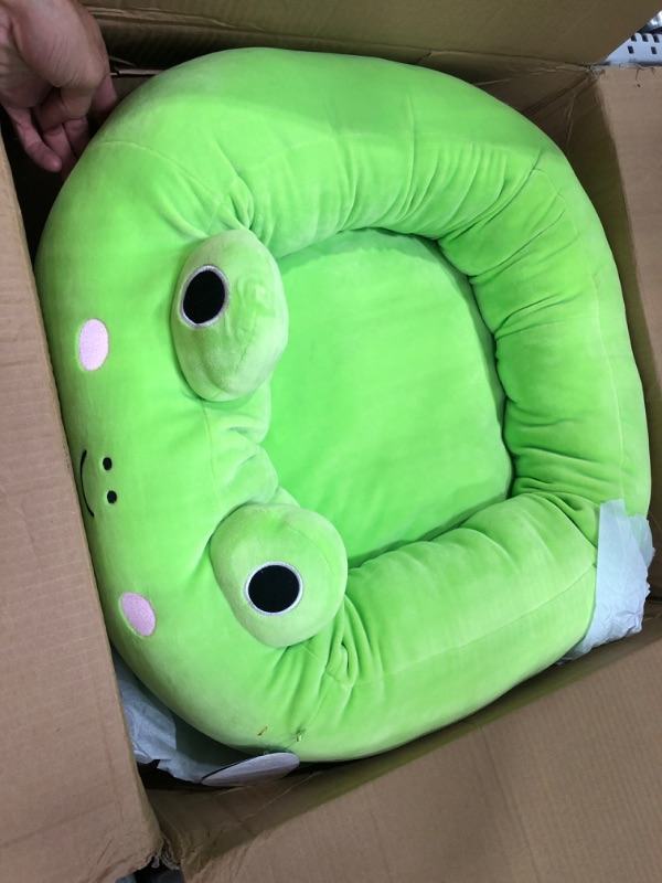 Photo 2 of Squishmallows 24-Inch Wendy Frog Pet Bed - Medium Ultrasoft Official Squishmallows Plush Pet Bed Wendy The Frog Medium 24”x24”