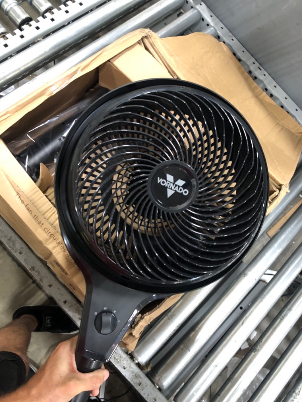 Photo 2 of Vornado 602 Whole Room Air Circulator Pedestal Fan with 3 Speeds, Adjustable Height, Personal, Black 602 - Medium Pedestal Fan