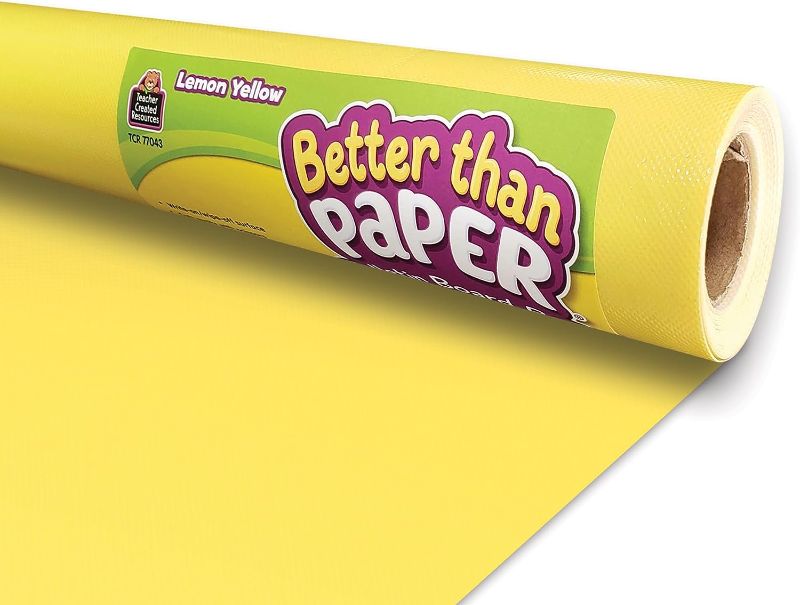 Photo 1 of Teacher Created Resources Lemon Yellow Better Than Paper Bulletin Board Roll 
