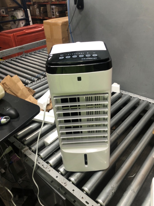 Photo 3 of 24" Evaporative Air Cooler & Mini Portable Air Conditioner, Personal AC Cooling Fan for Room Office Camping, Mini Portable Air Conditioner Ice Cubes