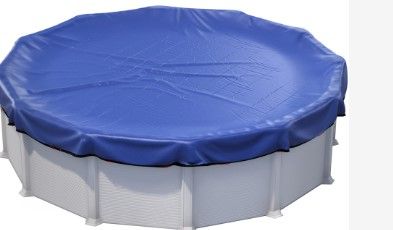 Photo 1 of 30 ft Round Pool Cover | Extra Thick & Durable Above-Ground Pool Cover | Sapphire Series