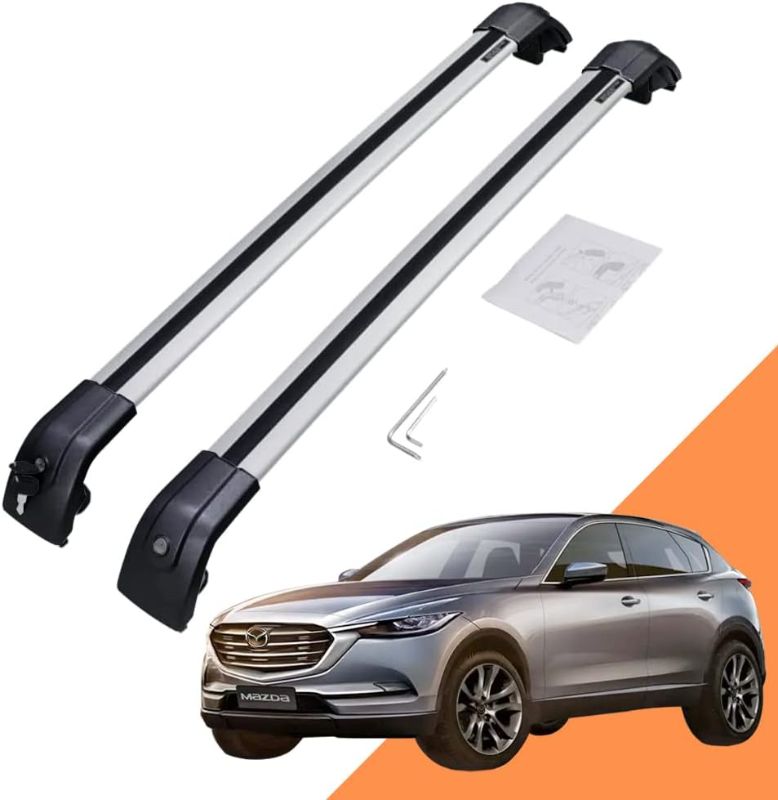 Photo 1 of *USED* MISSING HARDWARE* 2Pcs Fit for Mazda CX-50 CX50 Roof Rail Rack Cross Bar Crossbar
