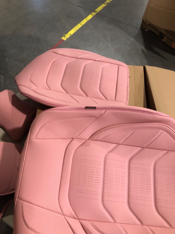 Photo 3 of *MISSING BACK SEAT COVER*
TIEHESYT Pink Car Seat Covers Full Set, B
