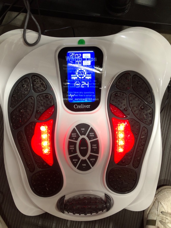 Photo 2 of Creliver Foot Circulation Plus EMS & TENS Foot Nerve Muscle Massager, Electric Foot Stimulator Improves Circulation, Feet Legs Circulation Machine Relieves Body Pains, Neuropathy (FSA or HSA Eligible)