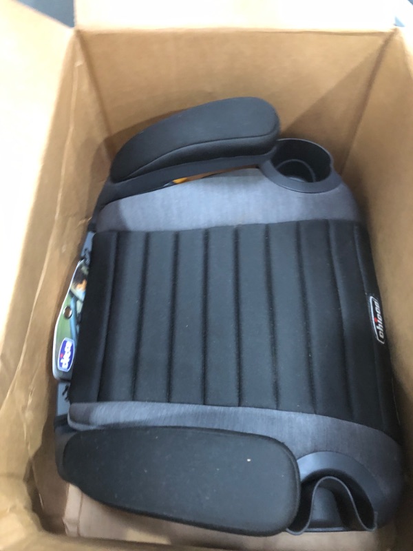 Photo 3 of Chicco GoFit ClearTex Backless Booster Car Seat - Shadow | Black Shadow GoFit with ClearTex No Chemicals