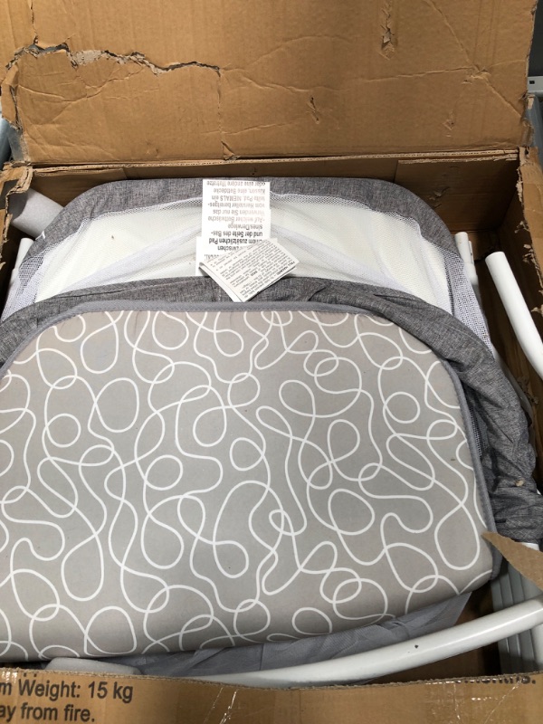 Photo 2 of besrey Bassinet for Baby, 3 in 1 Portable Baby Bassinets, Rocking Cradle Bed, Easy Folding Bedside Sleeper Crib, Quick-Fold for Newborn Infant, up to 33 lb Compact Storage, Mattress and Net Included