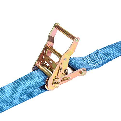 Photo 1 of 3 Pack "2"" x 20' E Track Ratcheting Strap Heavy Duty Cargo TieDown, Durable Blue Polyester Tie-Down Ratchet Strap, ETrack Spring Fittings, Tie Down Motorcycles, Trailer Loads, by DC Cargo Mall"

