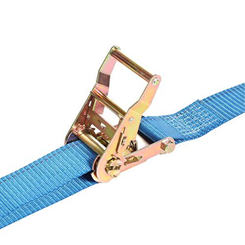 Photo 1 of 3 Pack "2"" x 20' E Track Ratcheting Strap Heavy Duty Cargo TieDown, Durable Blue Polyester Tie-Down Ratchet Strap, ETrack Spring Fittings, Tie Down Motorcycles, Trailer Loads, by DC Cargo Mall"
