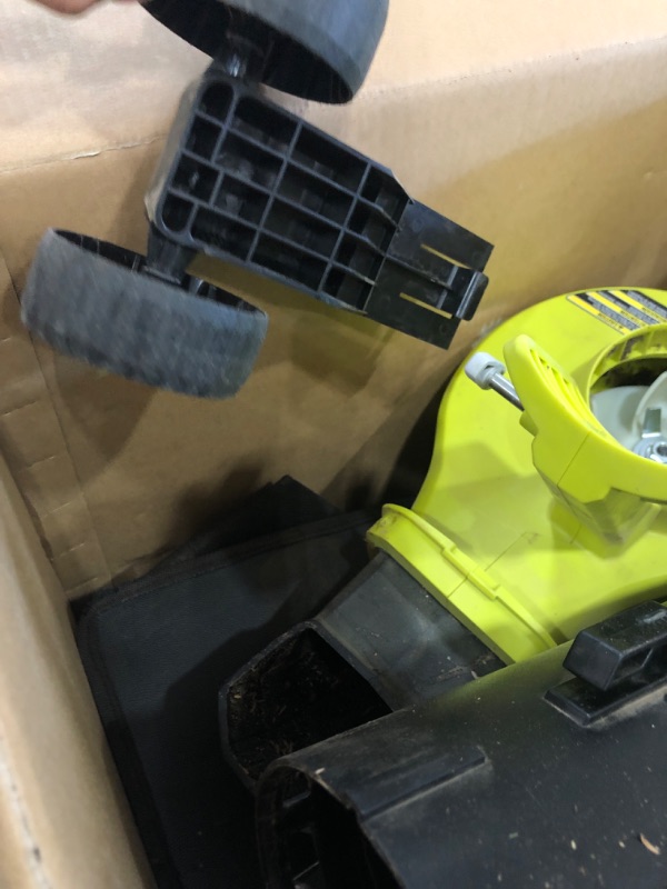 Photo 2 of ***parts missing*** RYOBI 40-Volt Lithium-Ion Cordless Battery Leaf Vacuum/Mulcher (Tool Only)