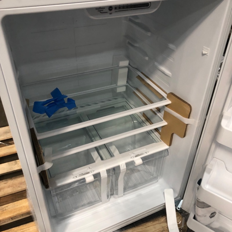 Photo 9 of 18 cu. ft. Top Freezer Refrigerator DOE in White
