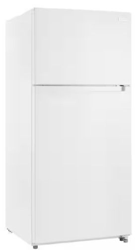 Photo 1 of 18 cu. ft. Top Freezer Refrigerator DOE in White
