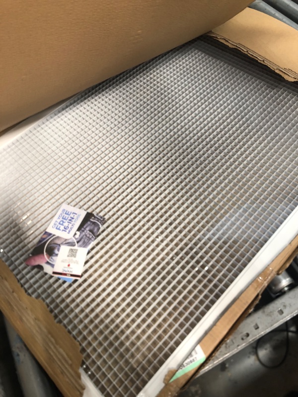 Photo 2 of 24" x 36" or 36" x 24" Cube Core Eggcrate Return Air Grille - Aluminum Rust Proof - HVAC Vent Duct Cover - White [Outer Dimensions: 26.75] 24 x 36 Return Grille