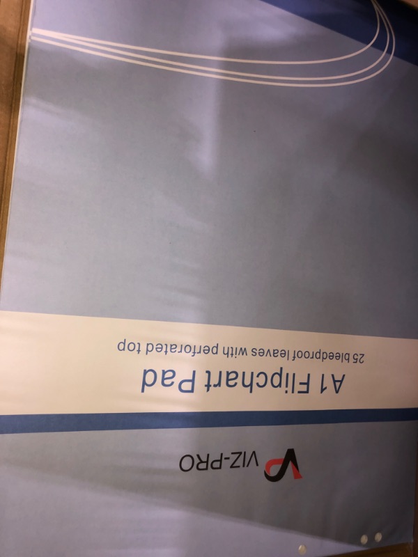 Photo 2 of VIZ-PRO Standard Easel Pads, A1 Flipchart Paper Pad, 25-Sheets/Pad, 5-Pads/Pack 5 Pads