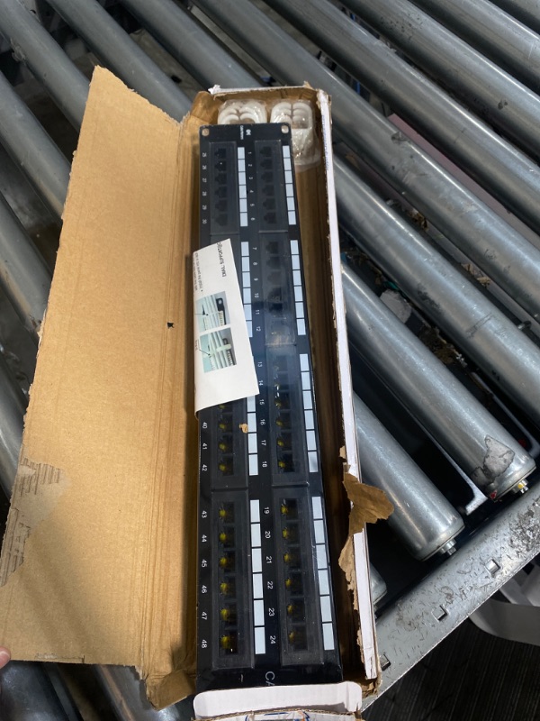 Photo 2 of Cable Matters UL Listed Rackmount or Wall Mount 48 Port Network Patch Panel (Cat6 Patch Panel / RJ45 Patch Panel) 