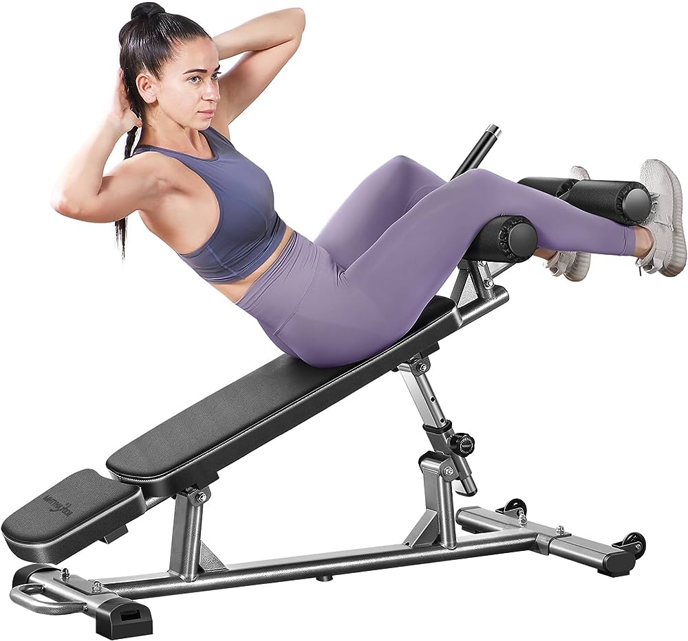 Photo 1 of (PARTS ONLY)BODY RHYTHM Professional Sit-Up Bench with 4 Adjustable Heights and Reverse Crunch Handle, Adjustable Weight Bench and Flat, Incline & Decline Bench Press, Great Strength Training Slant Bench and Ab & Core Workouts Equipment.