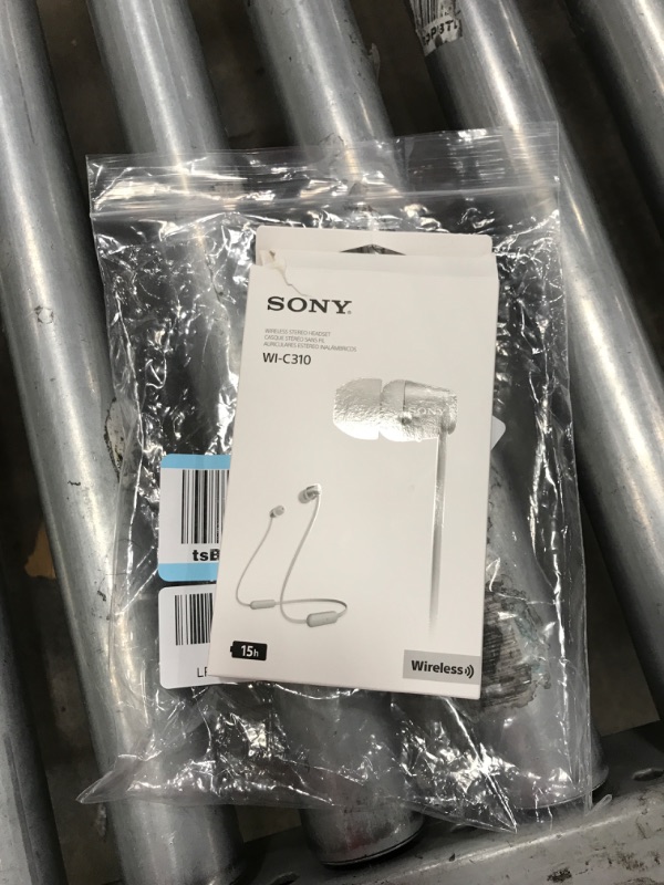 Photo 2 of Sony WI-C310 Wireless in-Ear Headset/Headphones with Mic for Phone Call, White (WI-C310/W)