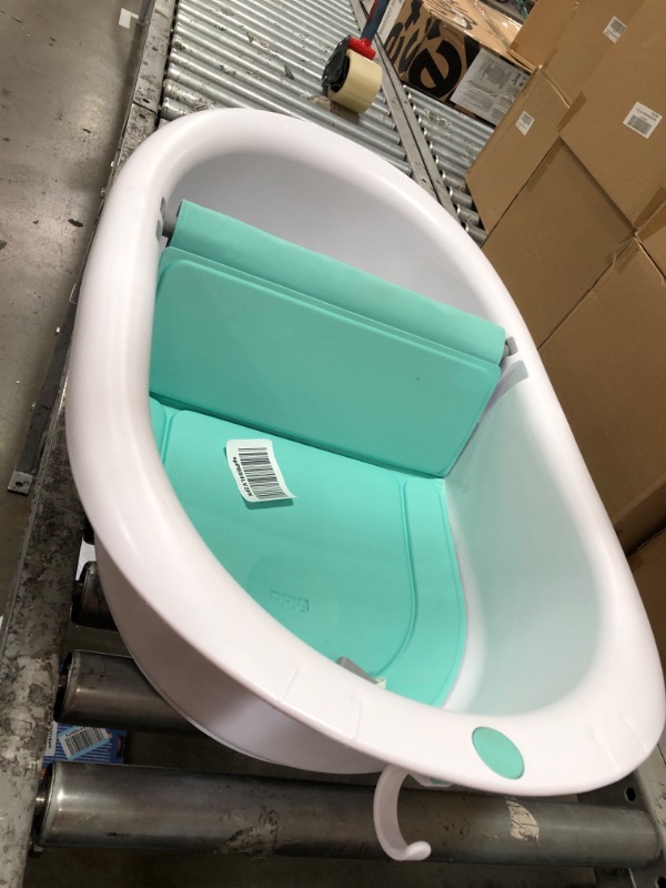 Photo 2 of 4-in-1 Grow-with-Me Bath Tub by Frida Baby Transforms Infant Bathtub to Toddler Bath Seat with Backrest for Assisted Sitting in Tub