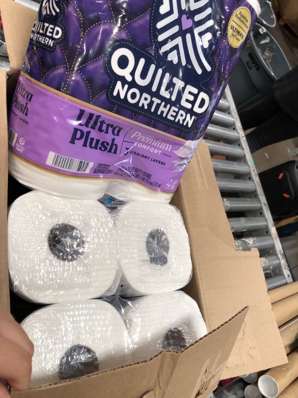 Photo 2 of 3PCKS OF Quilted Northern Ultra Plush Toilet Paper, 6 Mega Rolls = 24 Regular Rolls