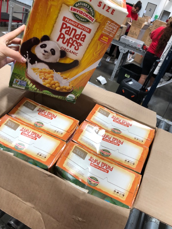 Photo 2 of **EXP DATE FEB 2024!! Panda Puffs Organic Peanut Butter Cereal, 25.6 Ounce (Pack of 6), Gluten Free, Non-GMO, EnviroKidz by Nature's Path
