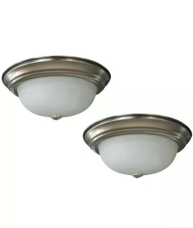 Photo 1 of 13” Project Source CLL239-22BNK LED Flushmount Ceiling Fixtures 2 Pack #0752251
