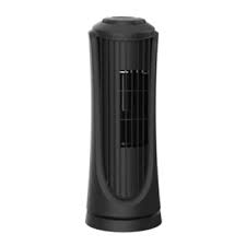 Photo 1 of **TESTED* Utilitech 14-in 3-Speed Indoor Black Matte Oscillating Tower Fan

