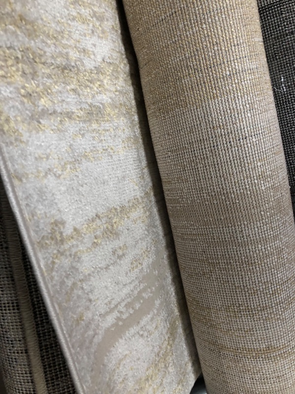 Photo 1 of 2'6" x 12' NuLOOM Cyn Contemporary Abstract Area Rug,  gold 