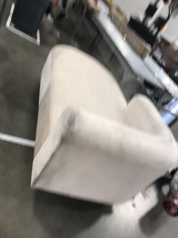 Photo 8 of 2 PIECES ONLY MISSING MIDDLE SECTION HAS 2 ENDS 
Acanva Luxury Modern Tight Curved Back Velvet Sofa, Minimalist Style Comfy Couch for Living Room Apartment Reception Space, L-Shape Left Chaise, Cream
