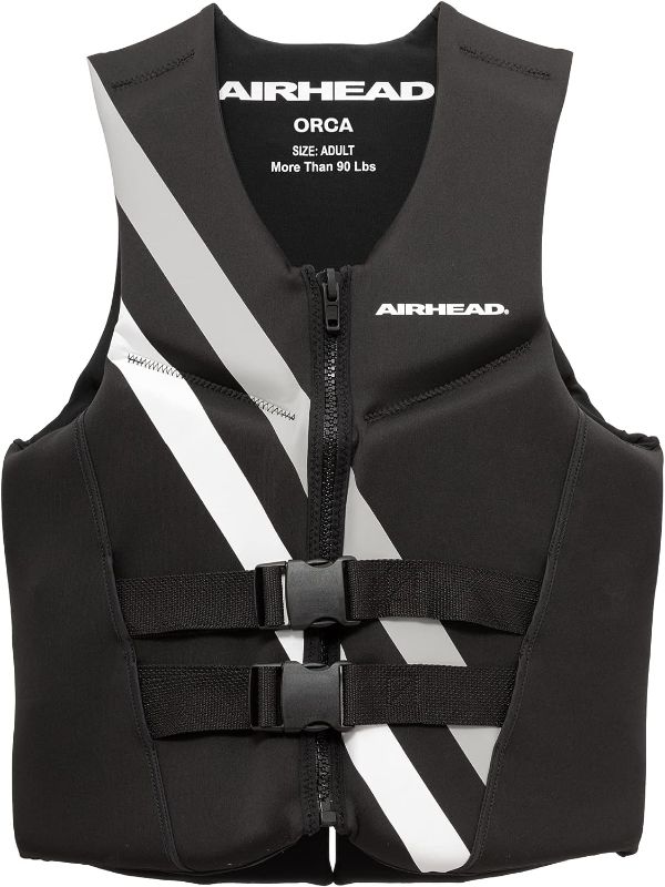 Photo 1 of Airhead Orca Neoprene Kwik-Dry Neolite Life Jacket, USCG Approved Adult, Youth and Child Sizes

SIZE ADULT XL