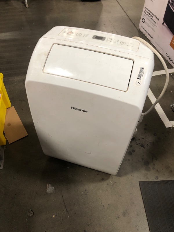 Photo 2 of ***MISSING PARTS****Hisense 7000-BTU DOE (115-Volt) White Vented Wi-Fi enabled Portable Air Conditioner with Remote Cools 300-sq ft