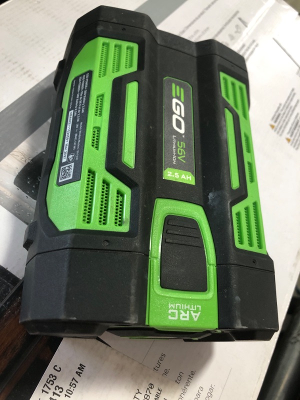 Photo 1 of ***FAULTY BATTERY***EGO POWER+ 56-volt 530-CFM 110-MPH Battery Handheld Leaf Blower 2.5 Ah (Battery and Charger Included)