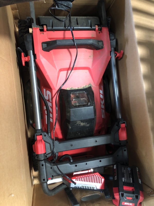 Photo 5 of ***UNABLE TO TEST***SKIL PM4910-10 PWR CORE 40 20-Inch 40V Brushless Push Mower Kit Includes 5.0Ah Lithium Battery and Auto PWR Jump Charger 40V Push Mower Kit