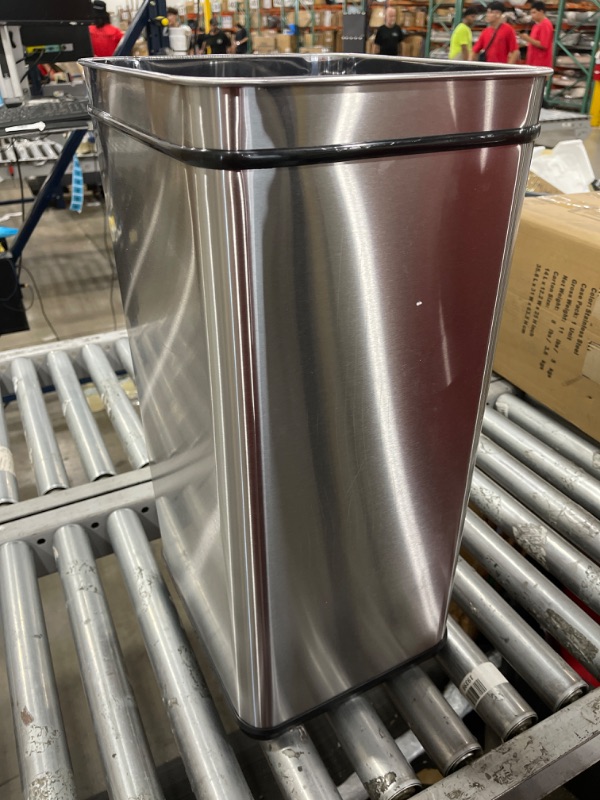 Photo 1 of iTouchless 13 Gallon Pet-Proof Sensor Trash Can & AC Power Adapter for Automatic Sensor Trash Cans, Official and Manufacturer Certified, UL Listed, Energy Saving