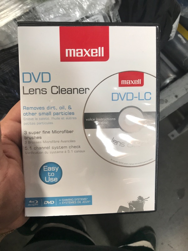 Photo 2 of Maxell 190059 DVD Only Lens Cleaner, with Equipment Set Up and Enhancement Features, Packaging May Vary