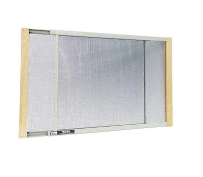 Photo 1 of  Clear Wood Frame Adjustable Window Screen 18" x 30"