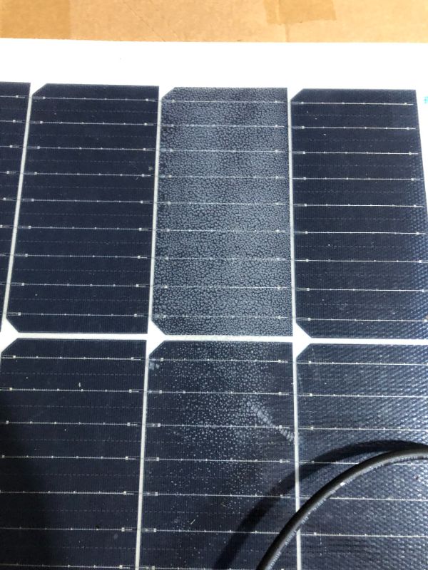 Photo 5 of ***DAMAGED - SEE NOTES***
Renogy Solar Panel 200W 12V Lightweight Monocrystalline Semi-Flexible