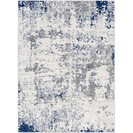 Photo 1 of *used item*
Surya Sunderland SUN-2319 94 X 123 Rectangle Fabric Rug in Gray/Off White/Blue
