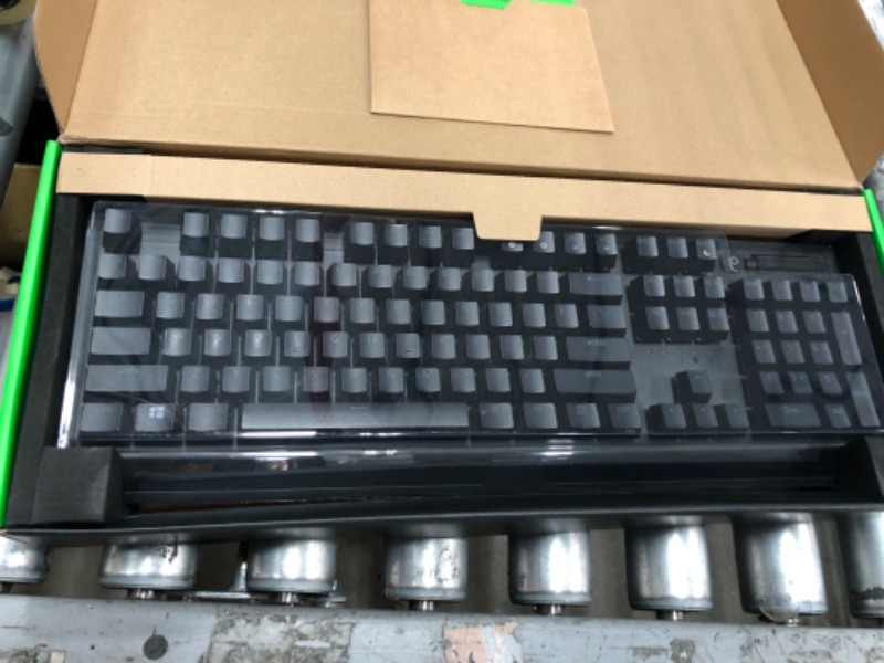 Photo 2 of Razer BlackWidow V3 Mechanical Gaming Keyboard: Green Mechanical Switches - Tactile and Clicky - Chroma RGB Lighting - Compact Form Factor - Programmable Macro Functionality